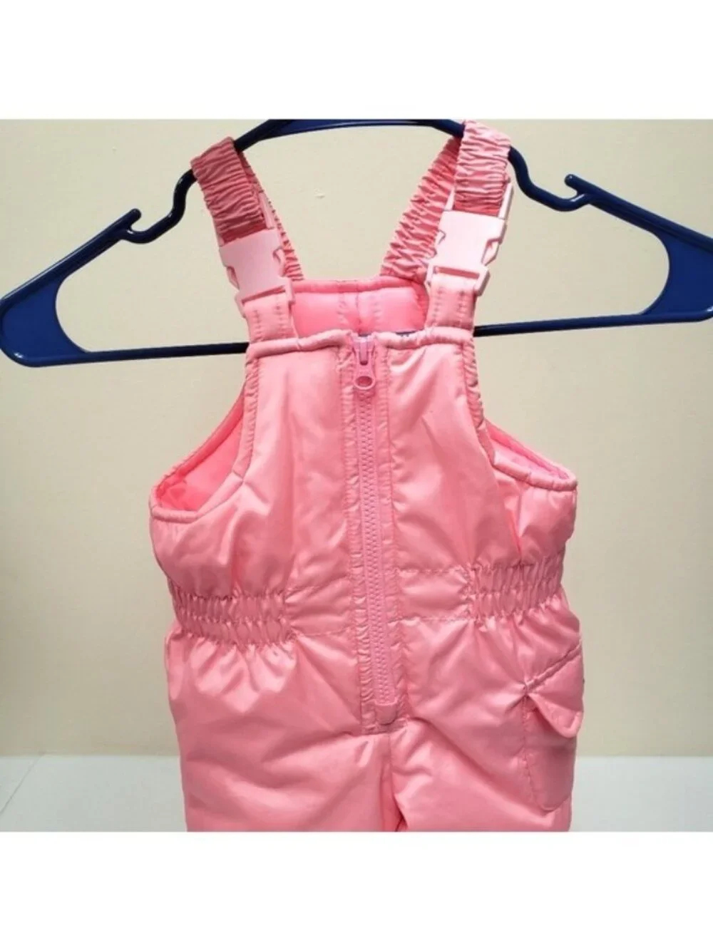 Carters Pink Snow Suit Overalls Ski Bib Girls Size 12 Months